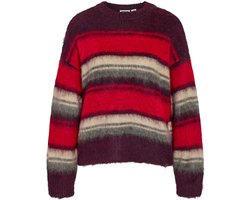 Noisy may Trui Nmtilda L/s O-neck Brushed Knit 27038654 Fig/multi Dames Maat - S