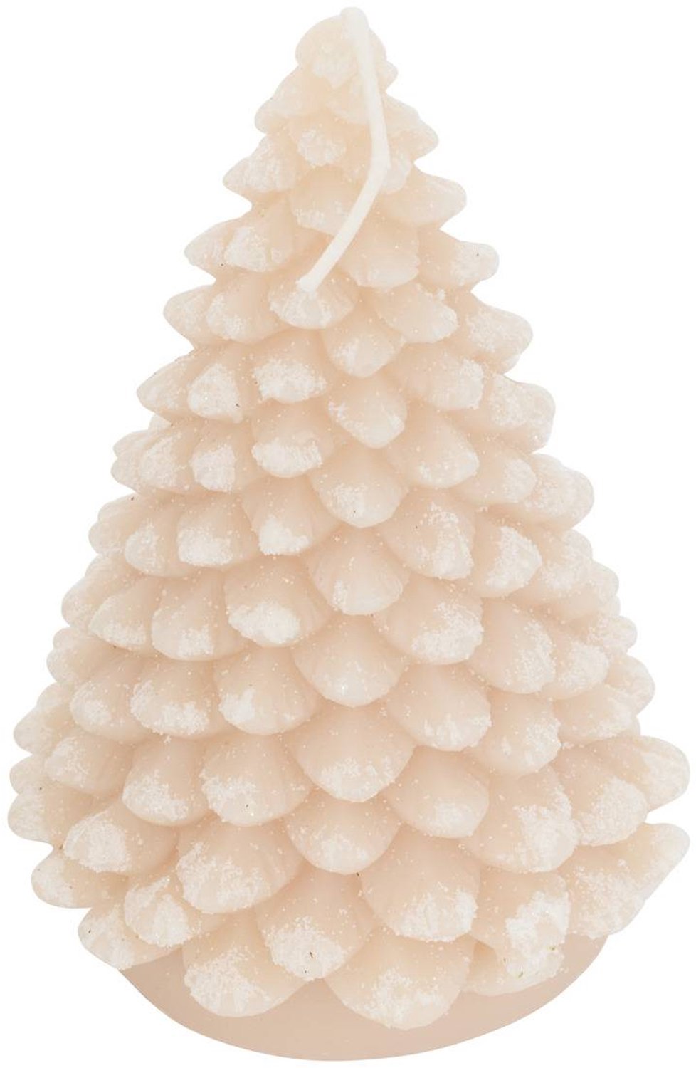 Feeric lights & Christmas Kaars in de vorm van een kerstboom, hoogte 15 cm, 370 g Beige
