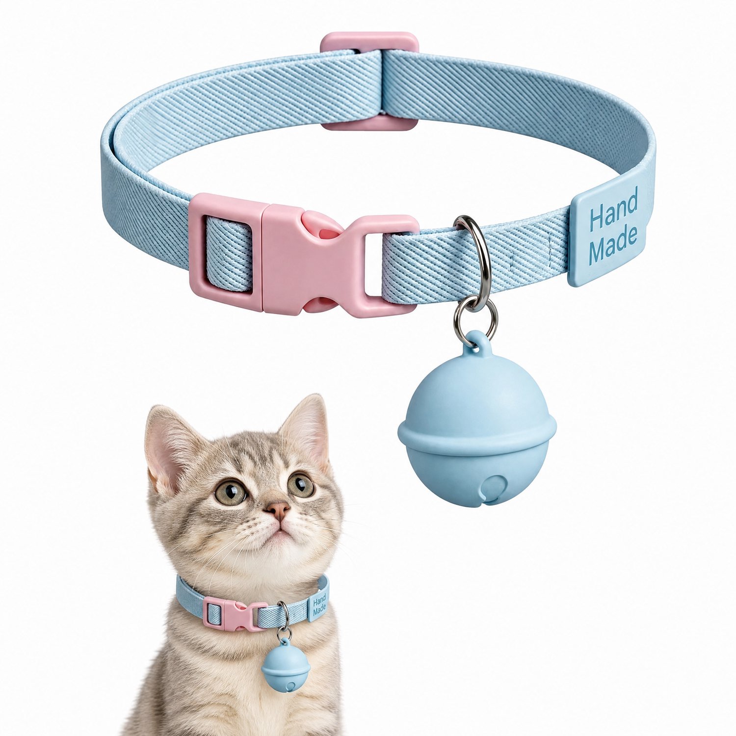 TEKROA® Kattenhalsband - GPS Tracker voor Huisdieren - Verstelbare Halsband Kat - voor met iOS, Android & Harmony - Waterbestendig - Lange Batterijduur 180 Dagen - Honden & Katten Tracker
