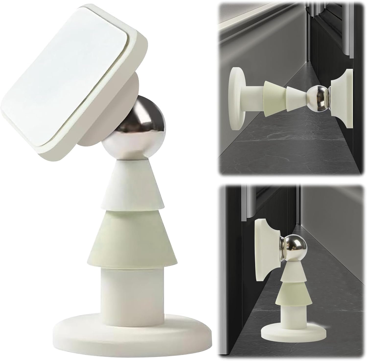 Deurstopper magnetisch - siliconen - deurhouder voor slaapkamer en badkamer - Vemera