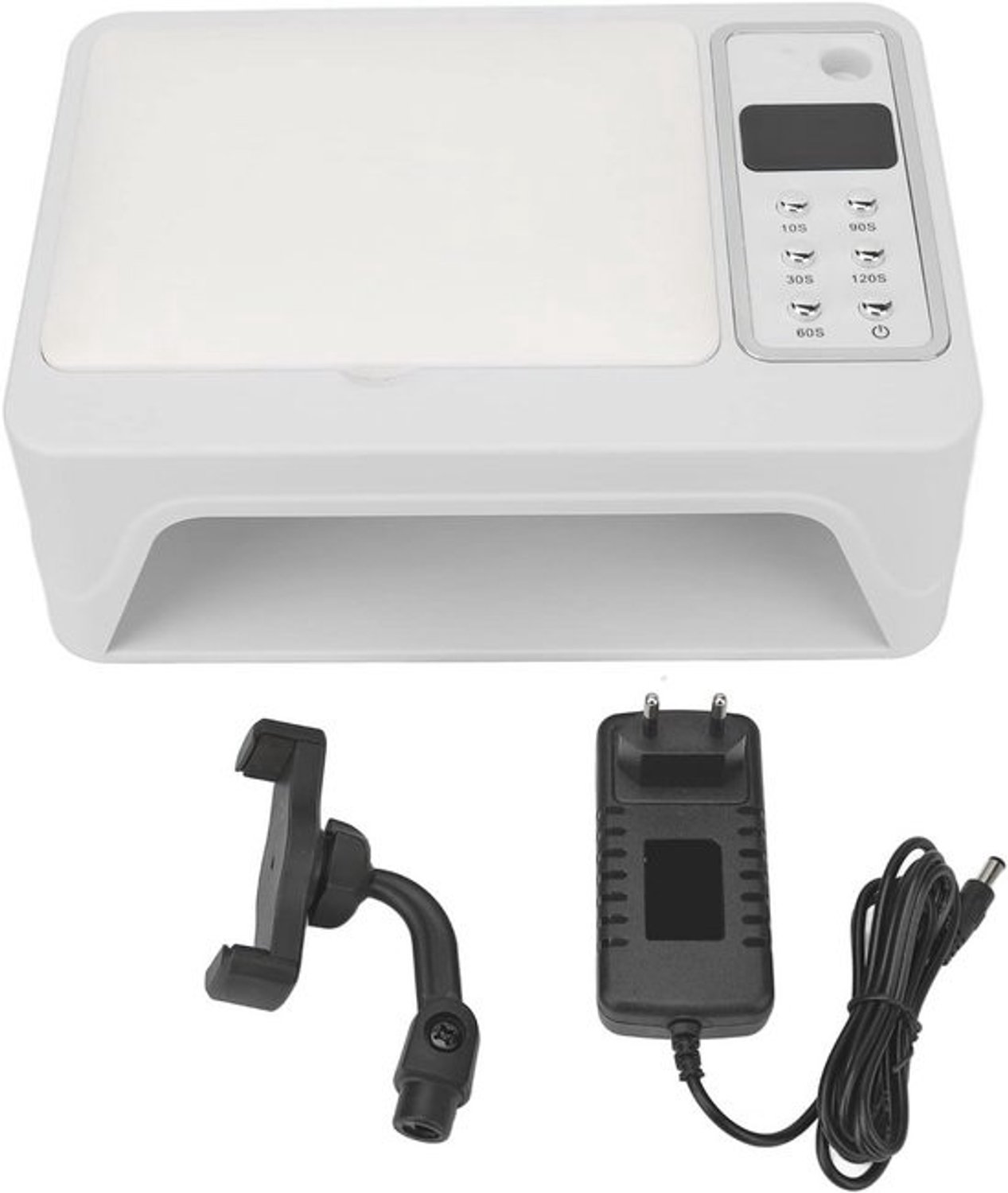 UV-LED-nagellamp met telefoonhouder - Draagbare nageldroger 96W