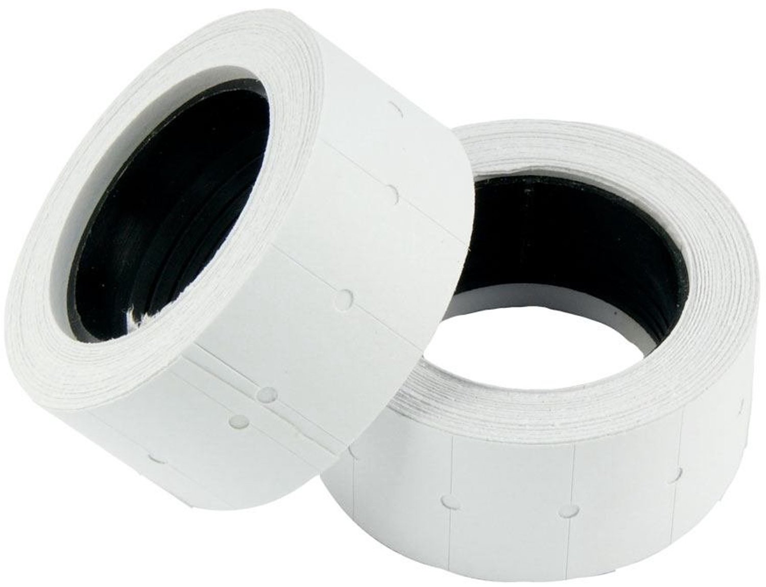 Prijsetiketten 12x21 mm - volledig wit - 20 rollen - ideaal voor duidelijke prijsweergave - ServiceTopper