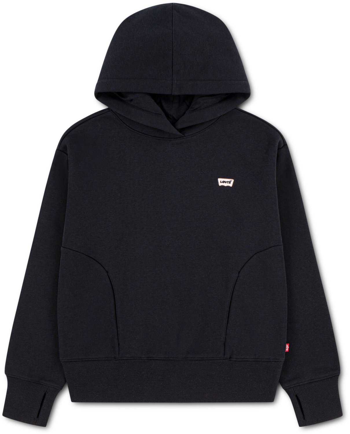 Levi´s ® Kids Batwing Patch Hoodie Zwart 6 Years Meisje