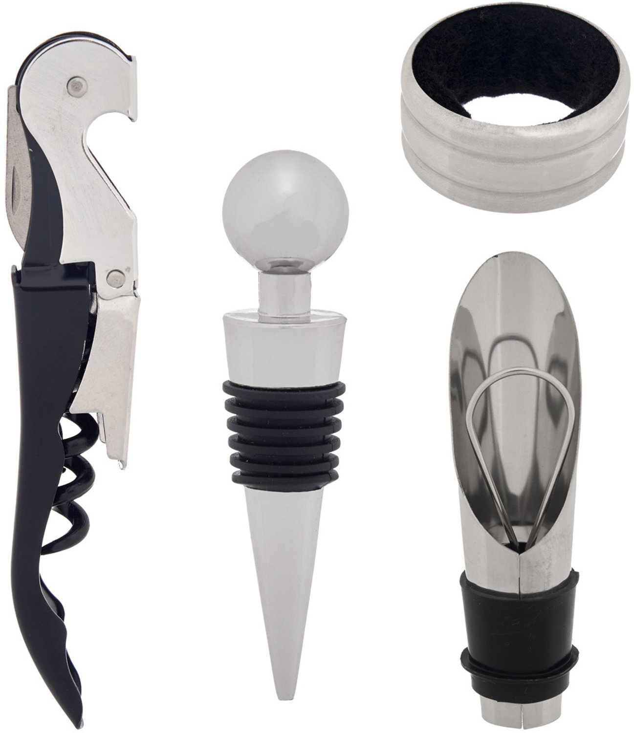 Kinvara - Wijnaccessoires, set van 4 stuks