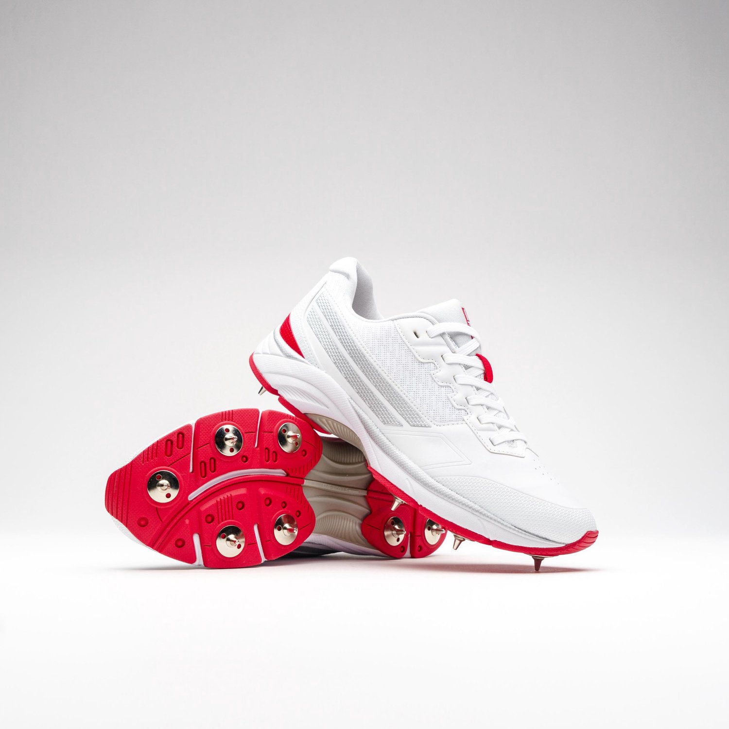 Gray-Nicolls cricket spike schoenen - maat 10 - wit - Velocity 5.0.