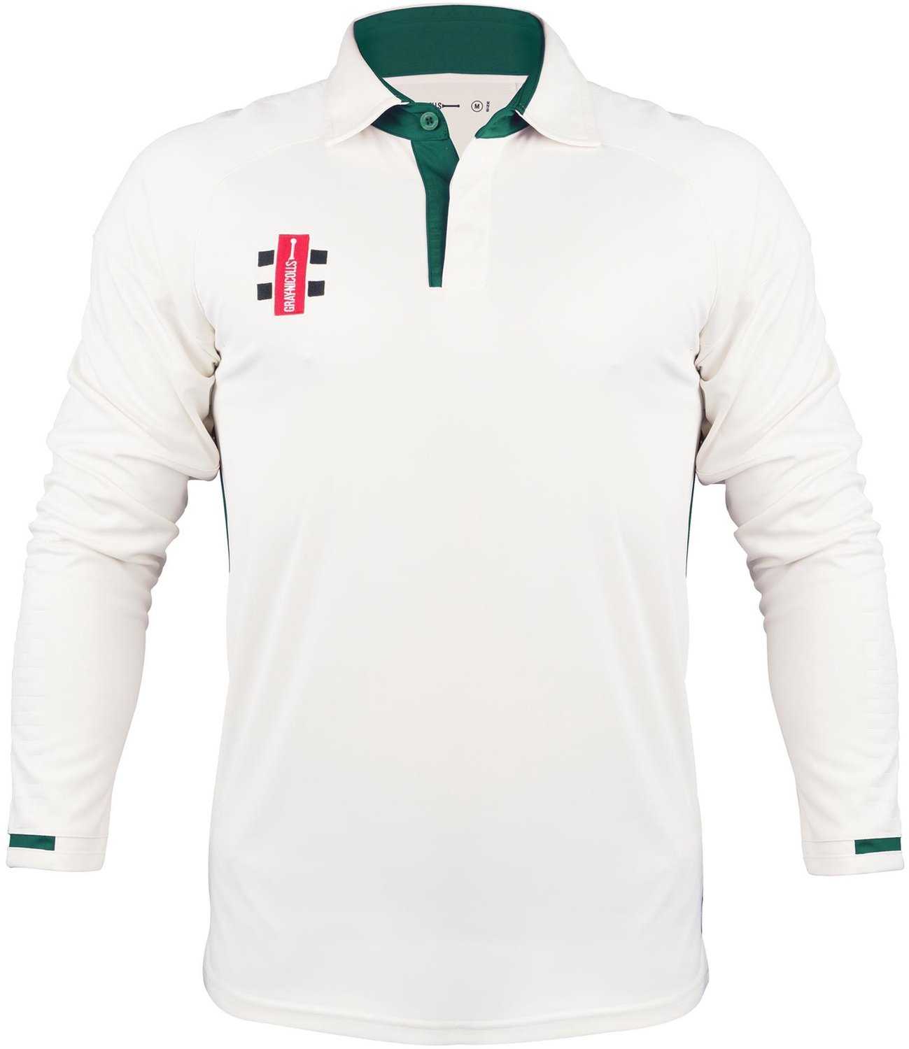 Gray-Nicolls sportshirt Pro Performance V3 lang - Small - ivoor groen.