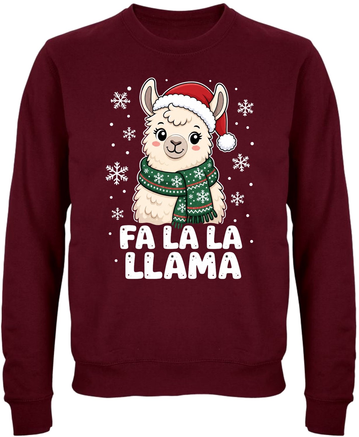 Fa La La Llama Kersttrui - Dames Heren - Lama - Unisex - Kerst Cadeau - Grappig - Foute Kersttrui - Maat XXL
