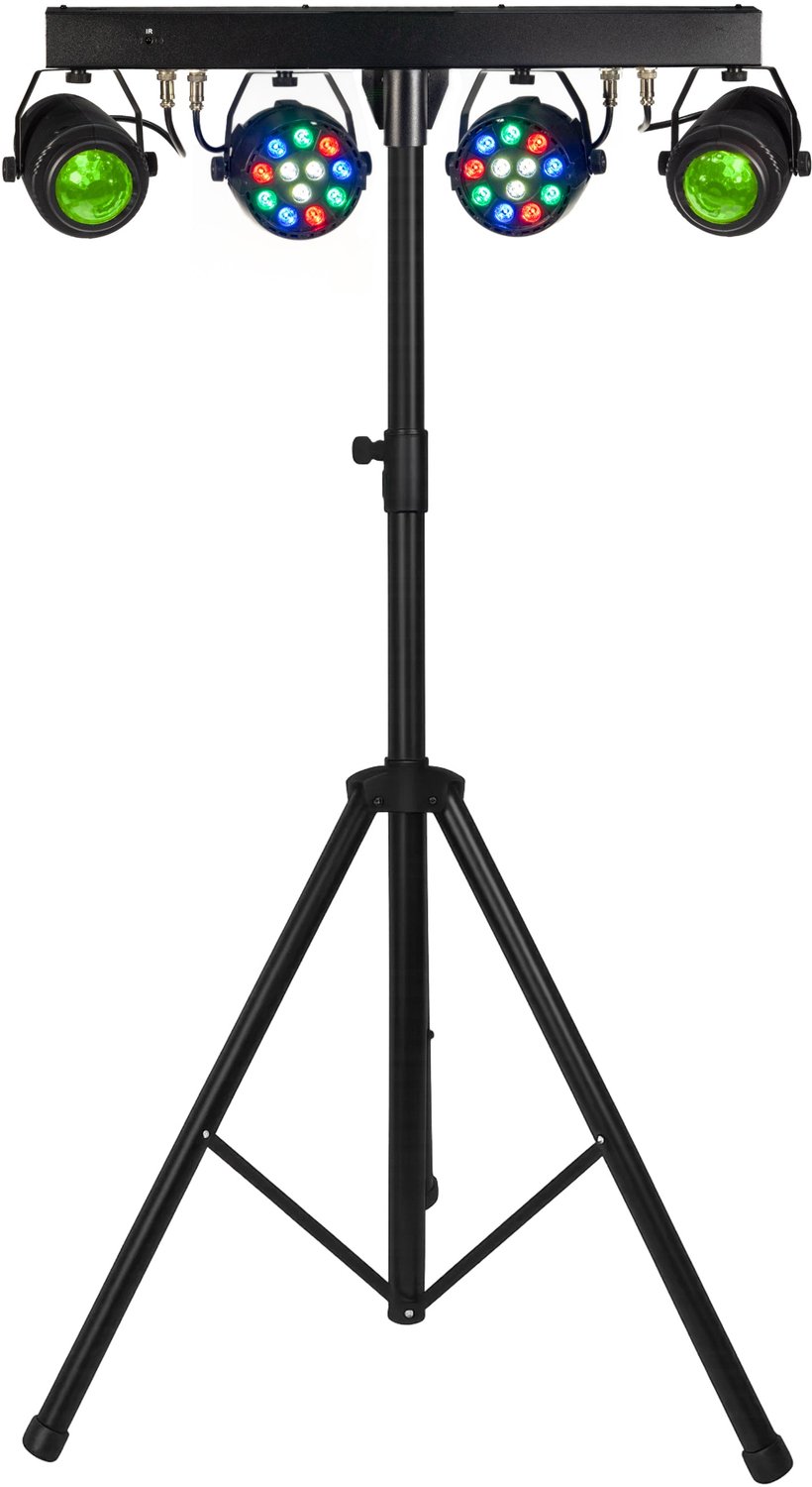 Marconi Castor Set 15PB Lichtset - Moonflower En Par Led - DMX512 - Geluidsgestuurd - Draadloze Afstandsbediening - Compleet Partypakket Voor DJ En Feest
