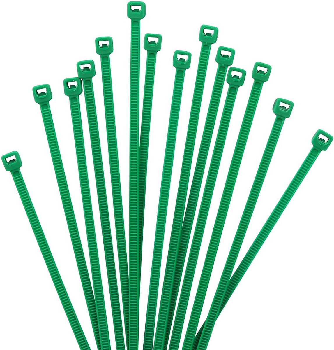 Elzusha - Nylon Kabel Ritssluiting - 1000 Stuks - 8 inch - Groen