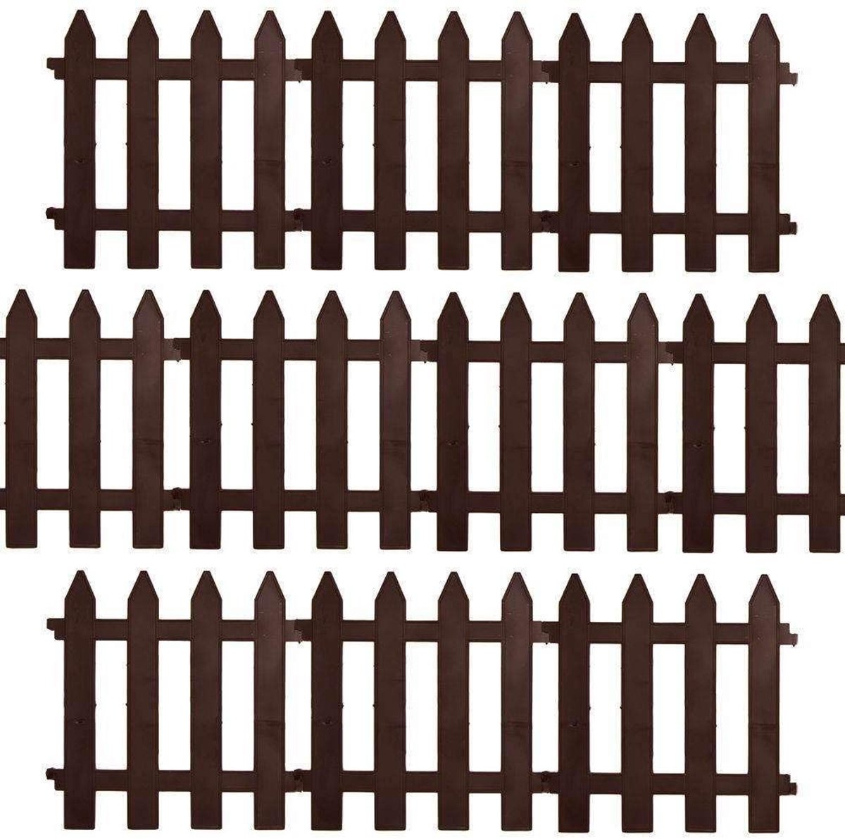 Elzusha - Decoratieve Tuinpalisade Set van 10 Stukken 30 x 30 cm