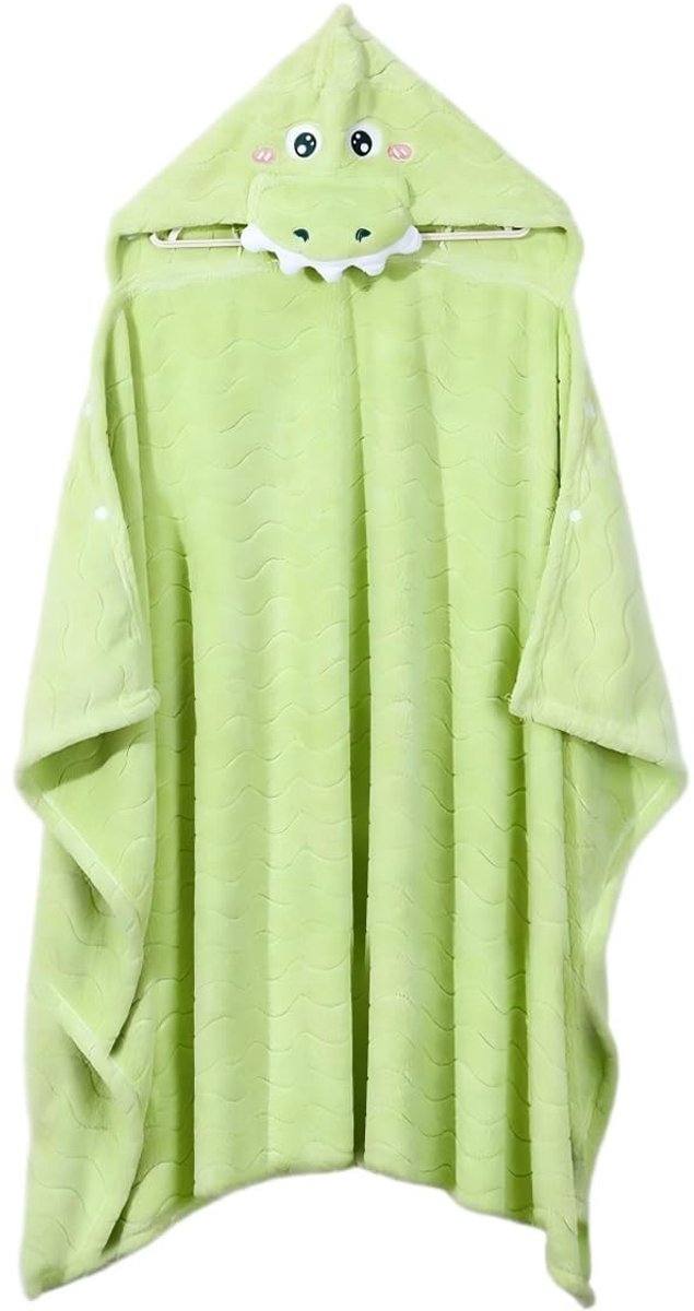 Elzusha - Badponcho met capuchon - Zacht en absorberend - Groen