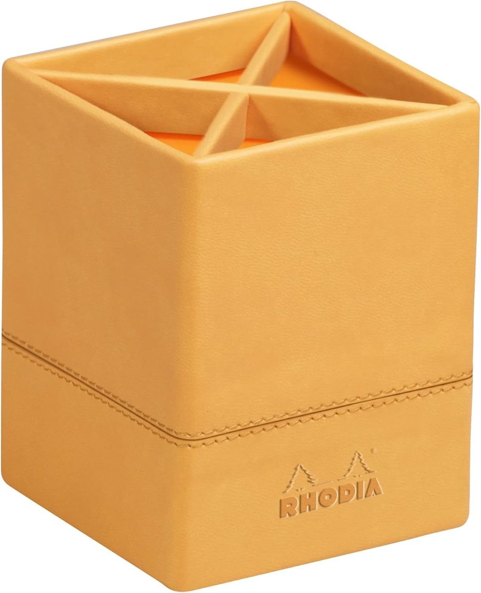 Elzusha - Pencil Holder 8x8x11cm in Oranjerood