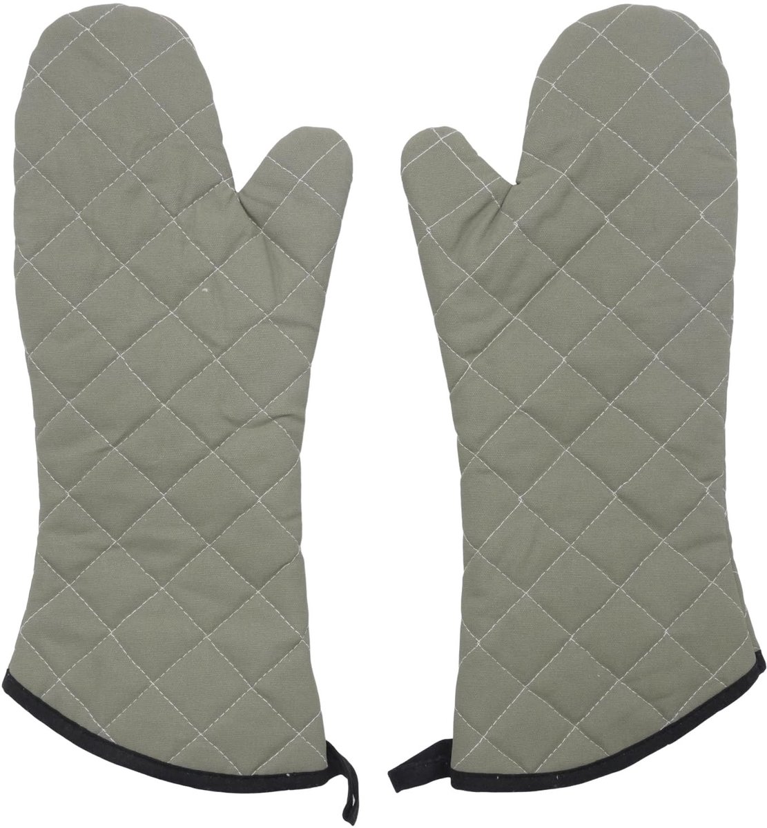 Elzusha - Ovenwanten - Katoen - 60 cm lang - Grijs - Set van 2