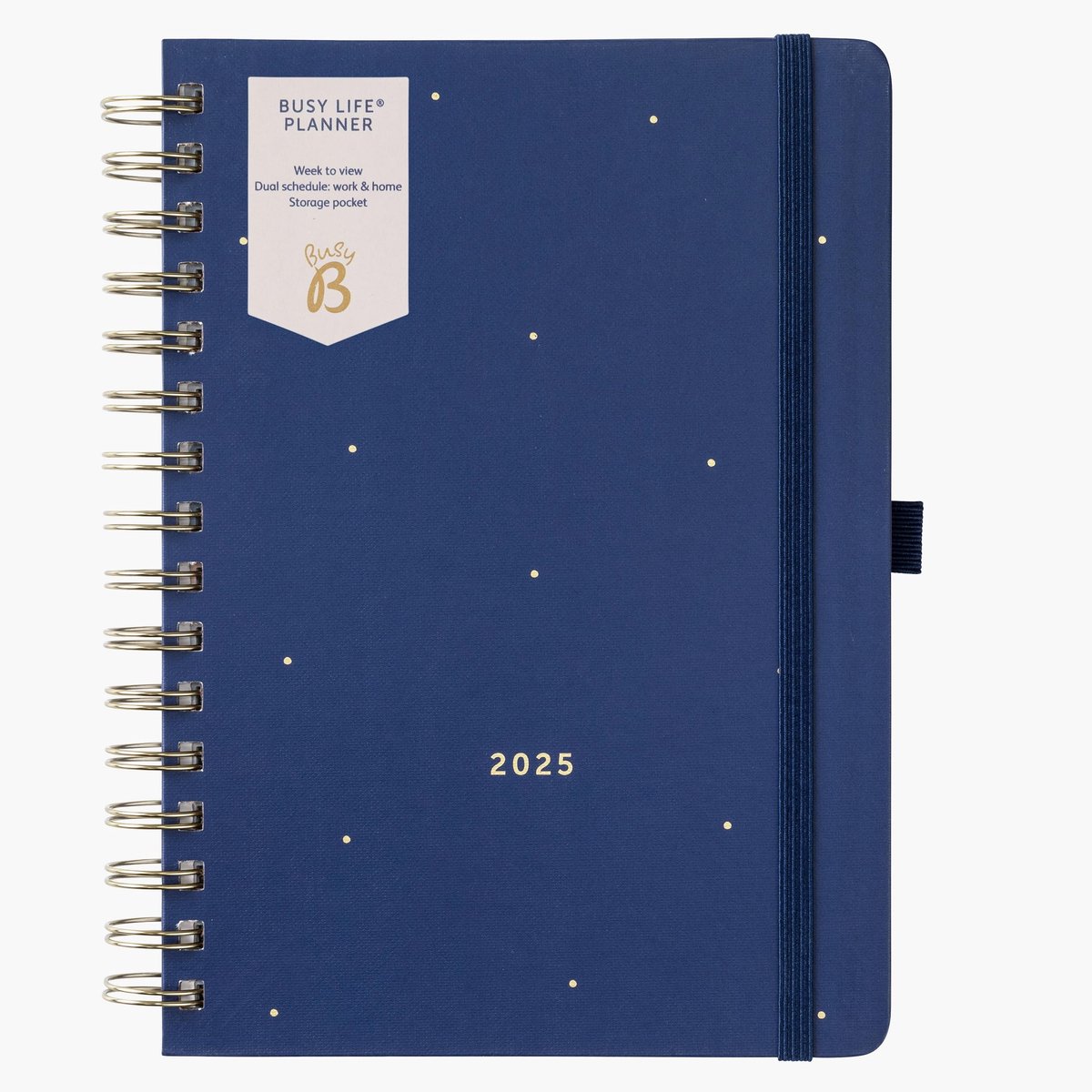 Elzusha - 12 Maanden Drukweekplanner 2025 - Spiraalgebonden Agenda
