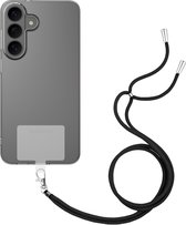 Just in Case hoesje met koord geschikt voor Samsung Galaxy S26 FE Hoesje met Koord - Flexibele Case - Transparant