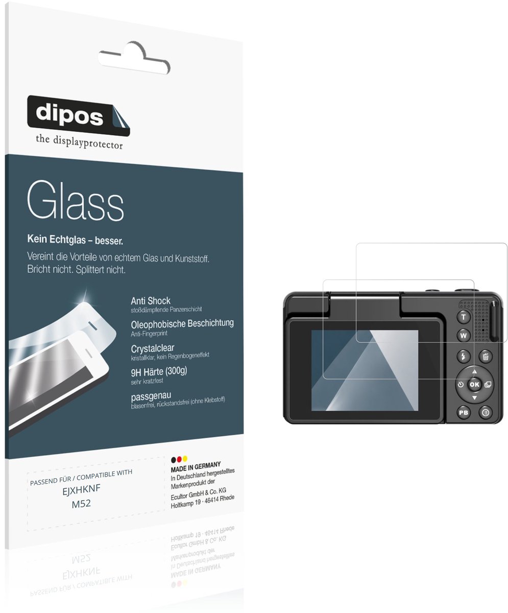 dipos – 2x Pantserfolie geschikt voor EJXHKNF M52 | 9H Screenprotector