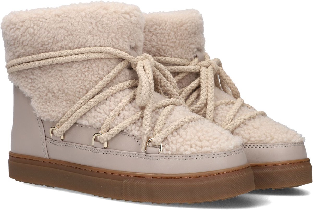 Inuikii Curly Laarzen - Textiel - Dames - Beige - Maat 37