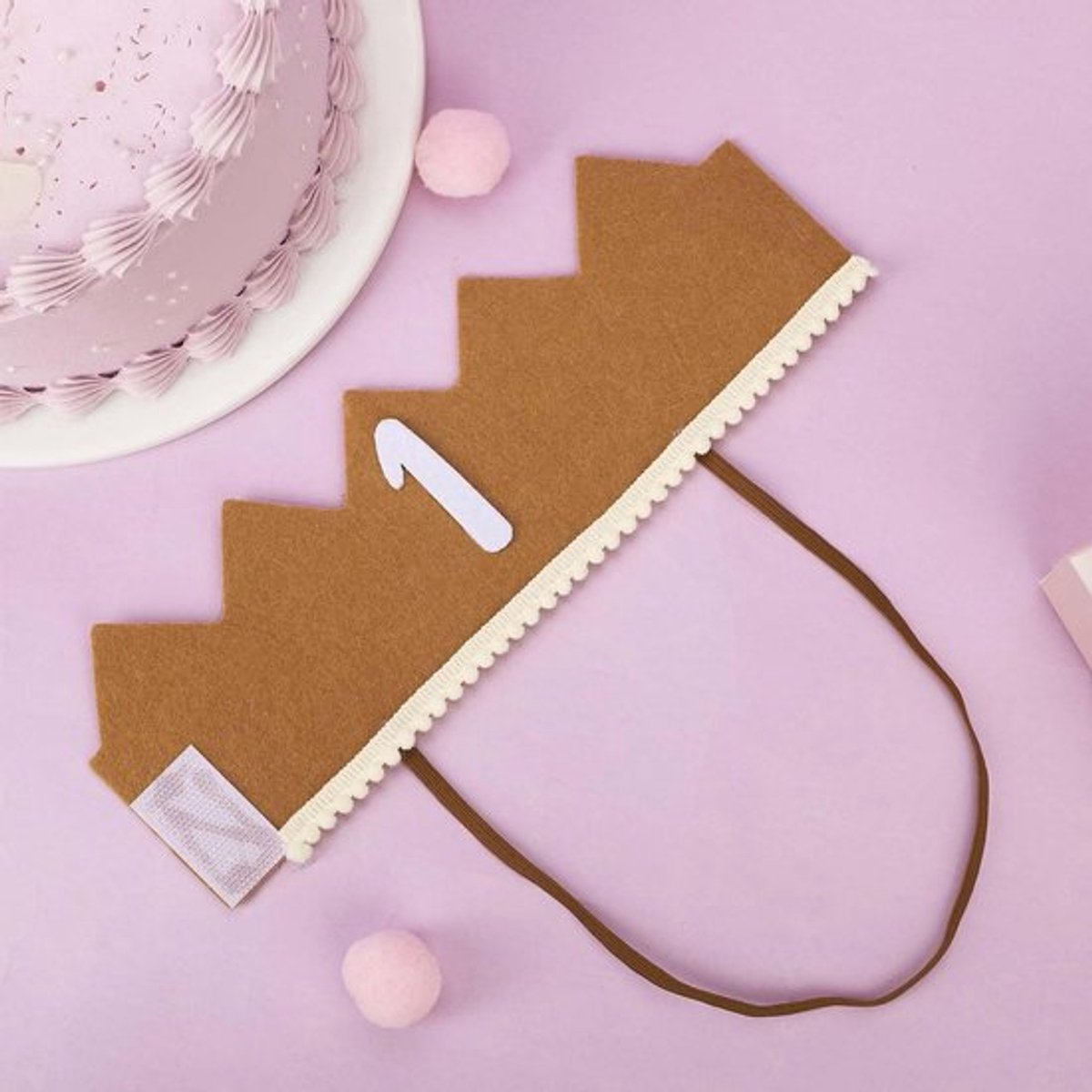 Store_9 - Eerste Verjaardag Kroonhoed - Feestartikelen voor Baby - Schattige
