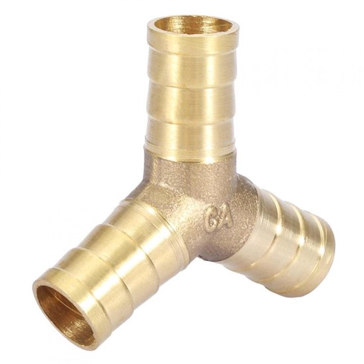 Allecto - 3-Weg T-Hose Aansluiting - Messing - 12mm - Set van 2 - Perfect voor