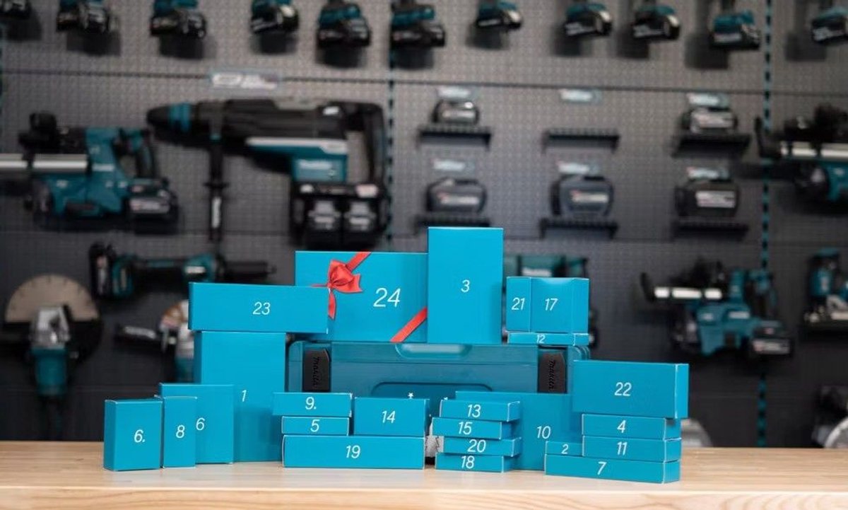 MAKITA Adventskalender in MBox 2- met exclusieve artikelen - 24 verrassingen- Limited Edition - accuboor kerstkado voor Makita fans P-84894 thumbnail 4