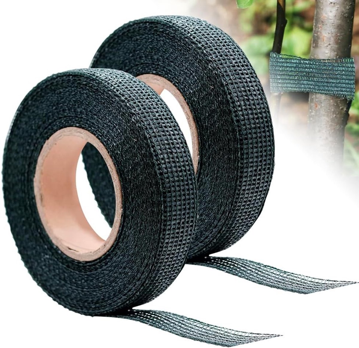 2 Stuks Boombindband 3cm x 50m - Ademend PVC Bindband voor Planten, Boomverzorging en Tuinieren