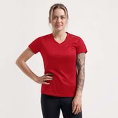 Rogelli Promo Dames Hardloopshirt - Korte mouw - Rood