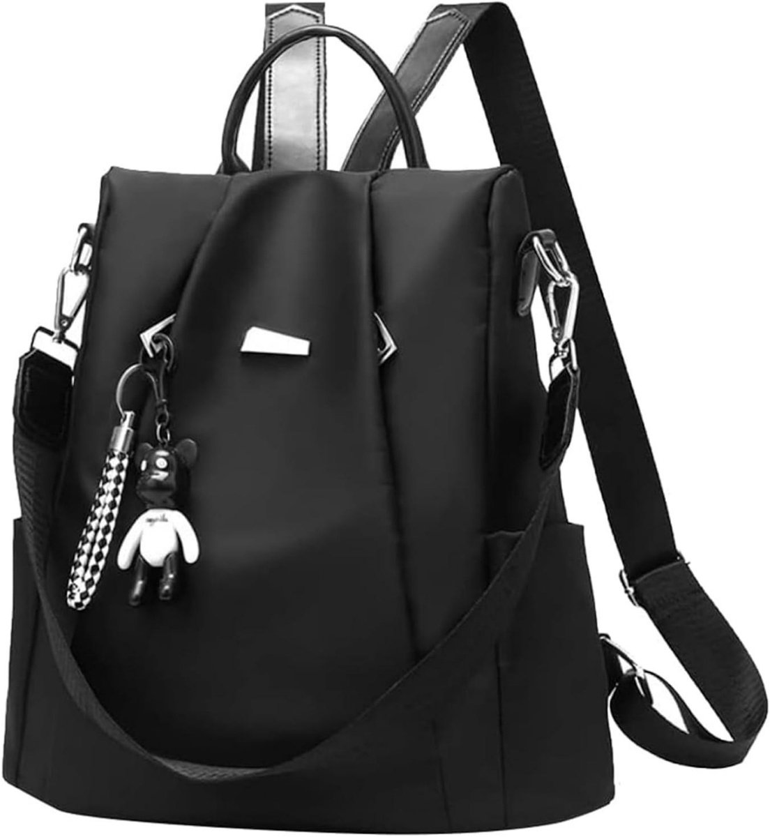 SSTRWGOOD Dames Rugzak - Anti-Diefstal Dagrugzak - 32x13x33cm - Lichtgewicht en Veilig - Geschikt voor School, Werk en Reizen - Stoffen Rugsac met Praktische Vakken