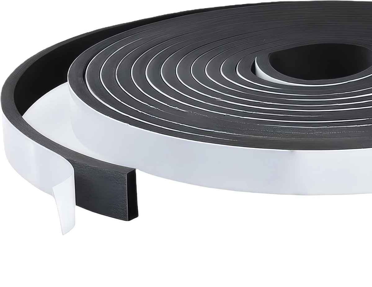 5 m schuimrubberen afdichtingsband, zelfklevend, 15 x 5 mm, geluidsisolatie, winddichte afdichting voor deuren/ramen - ShopVlot