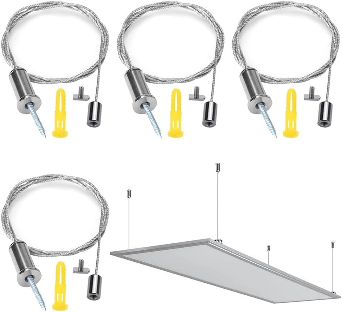 Stevige stalen kabels voor het bevestigen van verlichting - Perfect voor lampen en decoratie