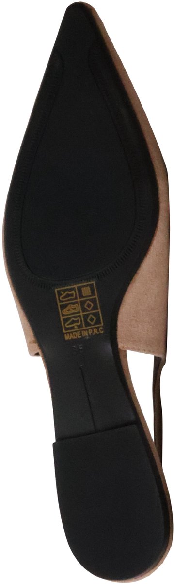 Platte pumps met bandjes