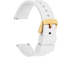 WOCCI Silicone Watch Strap with Rose Gold Buckle, Quick Release Replacement Strap 14mm 18mm 20mm 22mm - ShopVlot