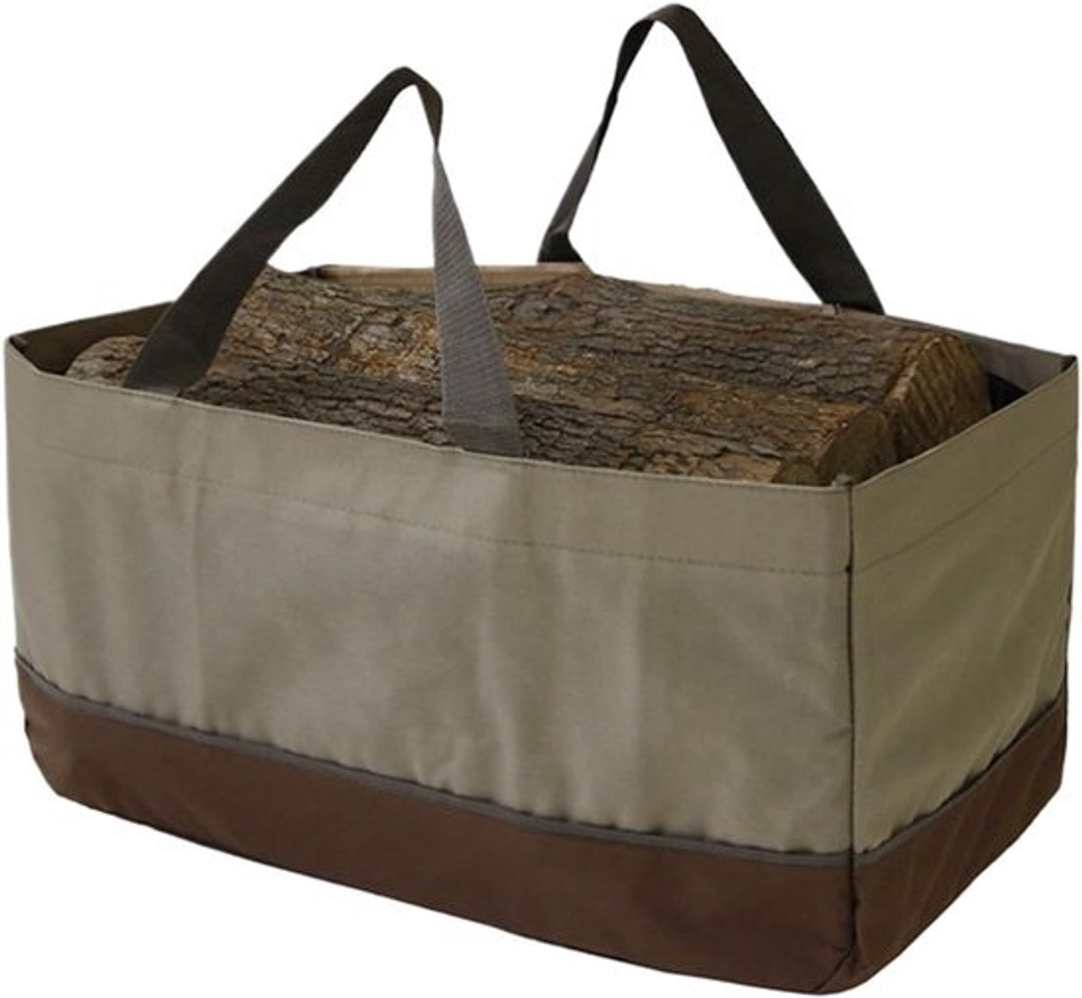 Brandhouttas - Houtkist - Voor open haard - Vuilvrije voering - 61 x 28 x 30 cm - Meerkleurig
