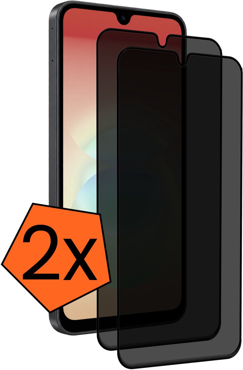 Screenprotector - 2 Stuks - Geschikt voor Samsung Galaxy A18 - Privacy Filter - Gehard Glas - Beschermglas - Tempered Glass - Screen Protector