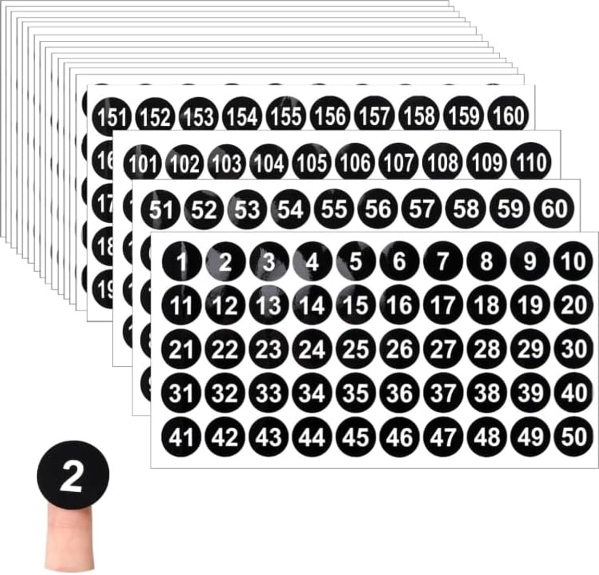 Cijferstickers - 1 stuk - Zelfklevend - Perfect voor labeling - ShopVlot