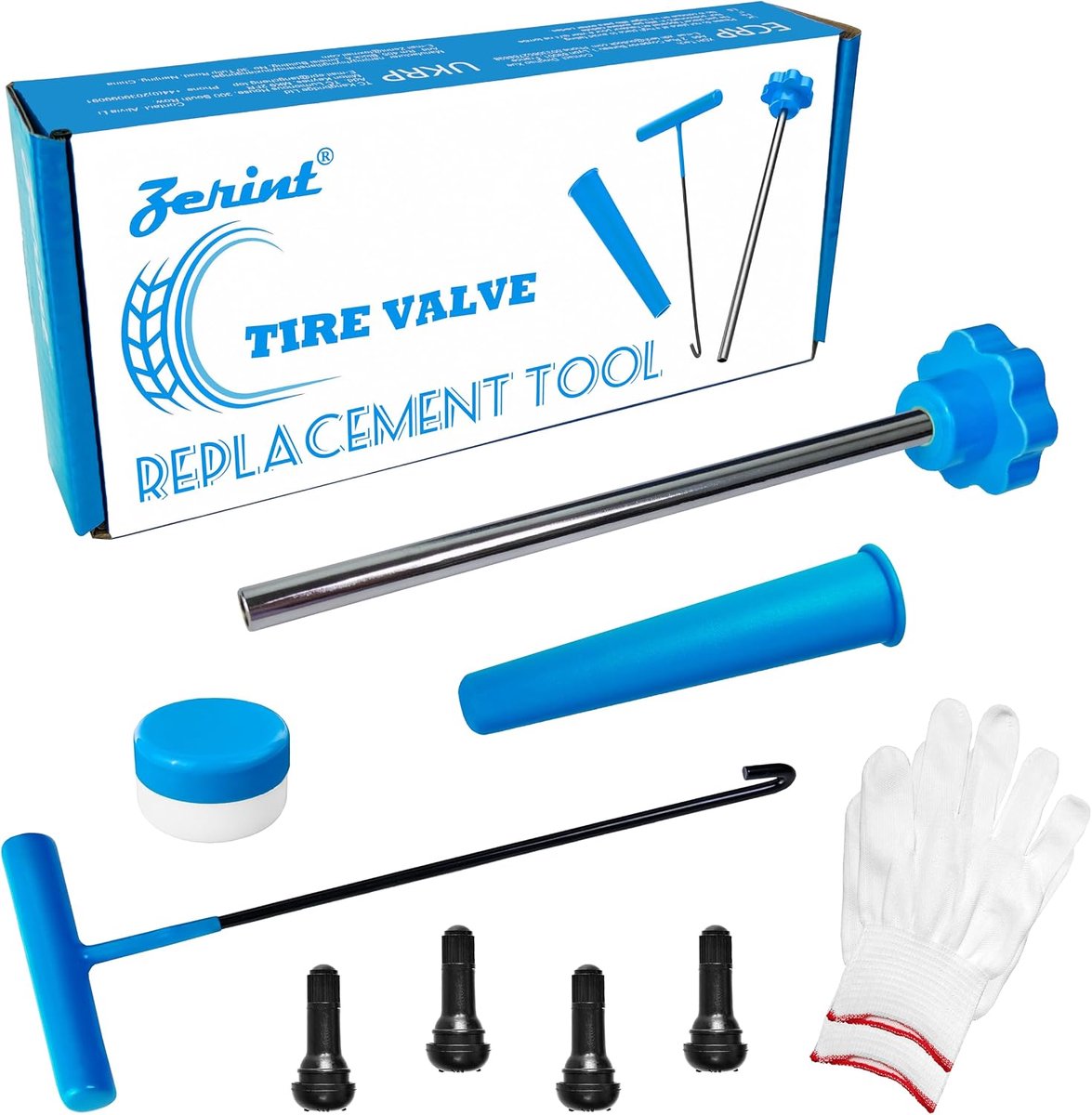Quick Replacement Tool Kit for Cars, Trucks & Motorcycles with TR413, Lubricating Grease and Gloves - ShopVlot