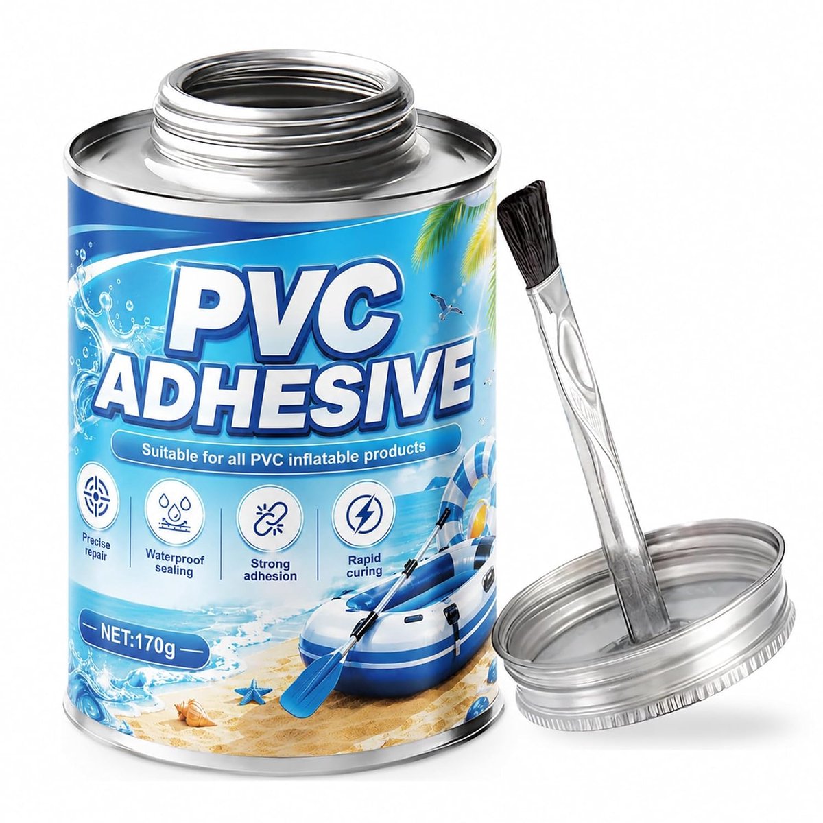 Inflatable PVC Adhesive, PVC Glue, Swimming Pool, Strong Adhesion, Waterproof, 6 oz - ShopVlot