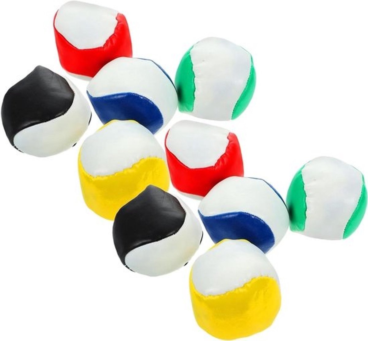 Gooizakken - Jongleerballen - Voor buitenspellen - Antistuitontwerp - 10 stuks - Diverse kleuren