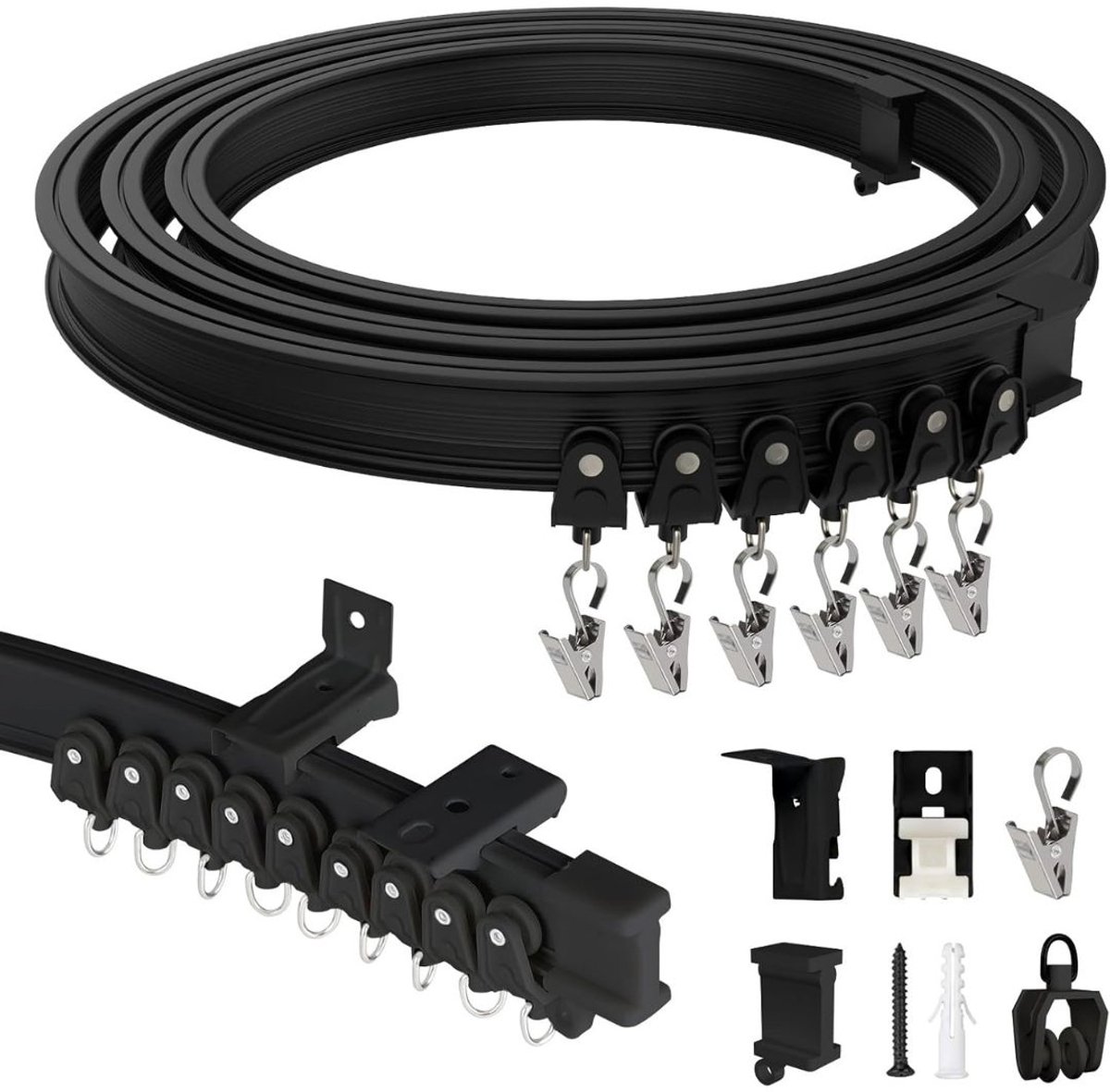 DailySupplies® Gordijnrail Uitschuifbaar - Gordijnroede - Gordijnrail