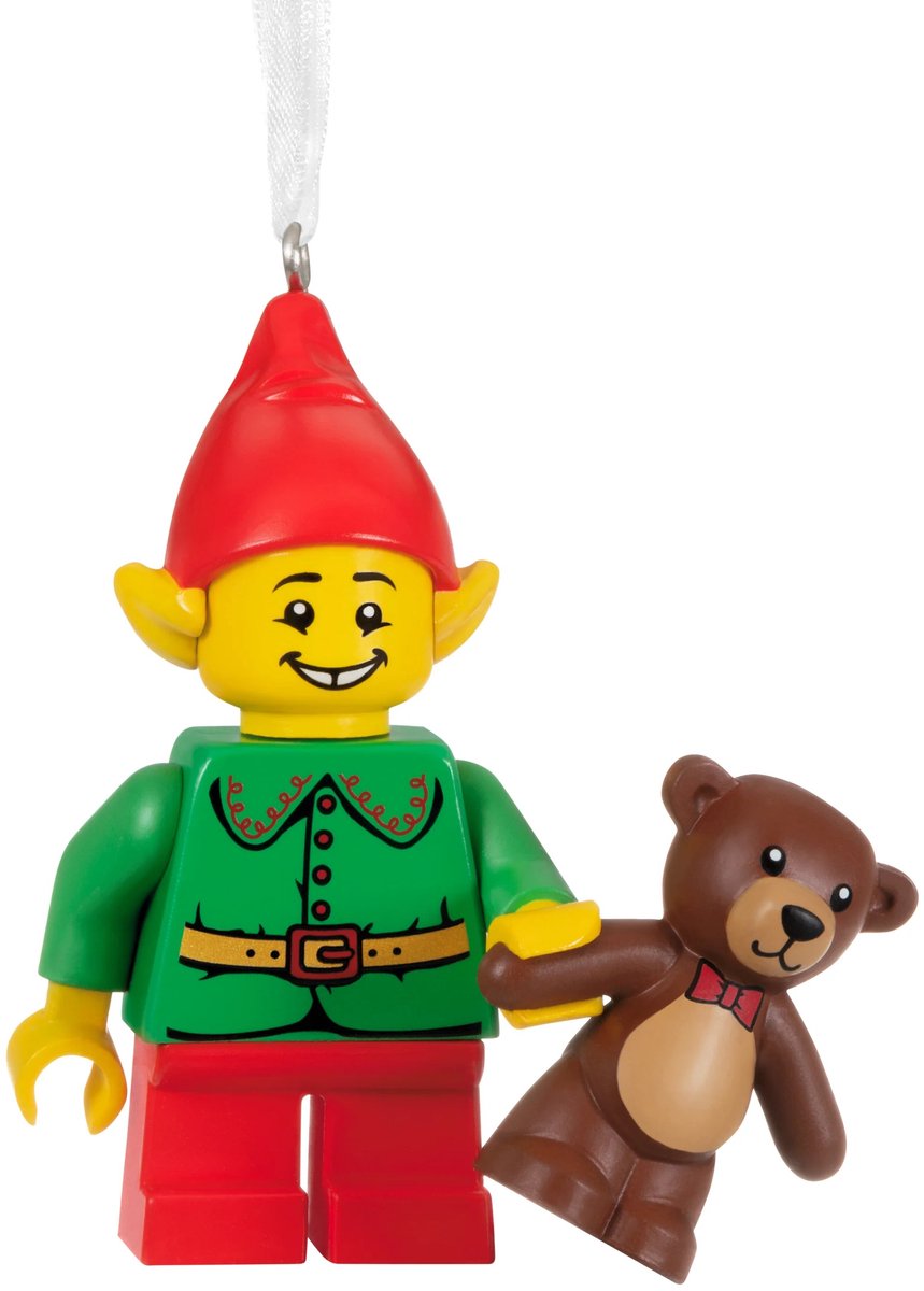 Hallmark Kerstornament – LEGO® Elf met Teddybeer