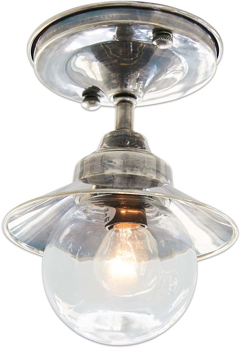 LOBERON Hanglamp Melkior antiekzilverkleurig/helder