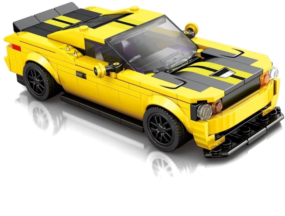 Reobrix 796 Dodge Challenger SRT bouwset | City fast champions adventure | Creator classic motor bouwpakket | Technic speelgoed ideas voor volwassenen | Icons furious speed auto | Technische bouwdoos met 336 bloks