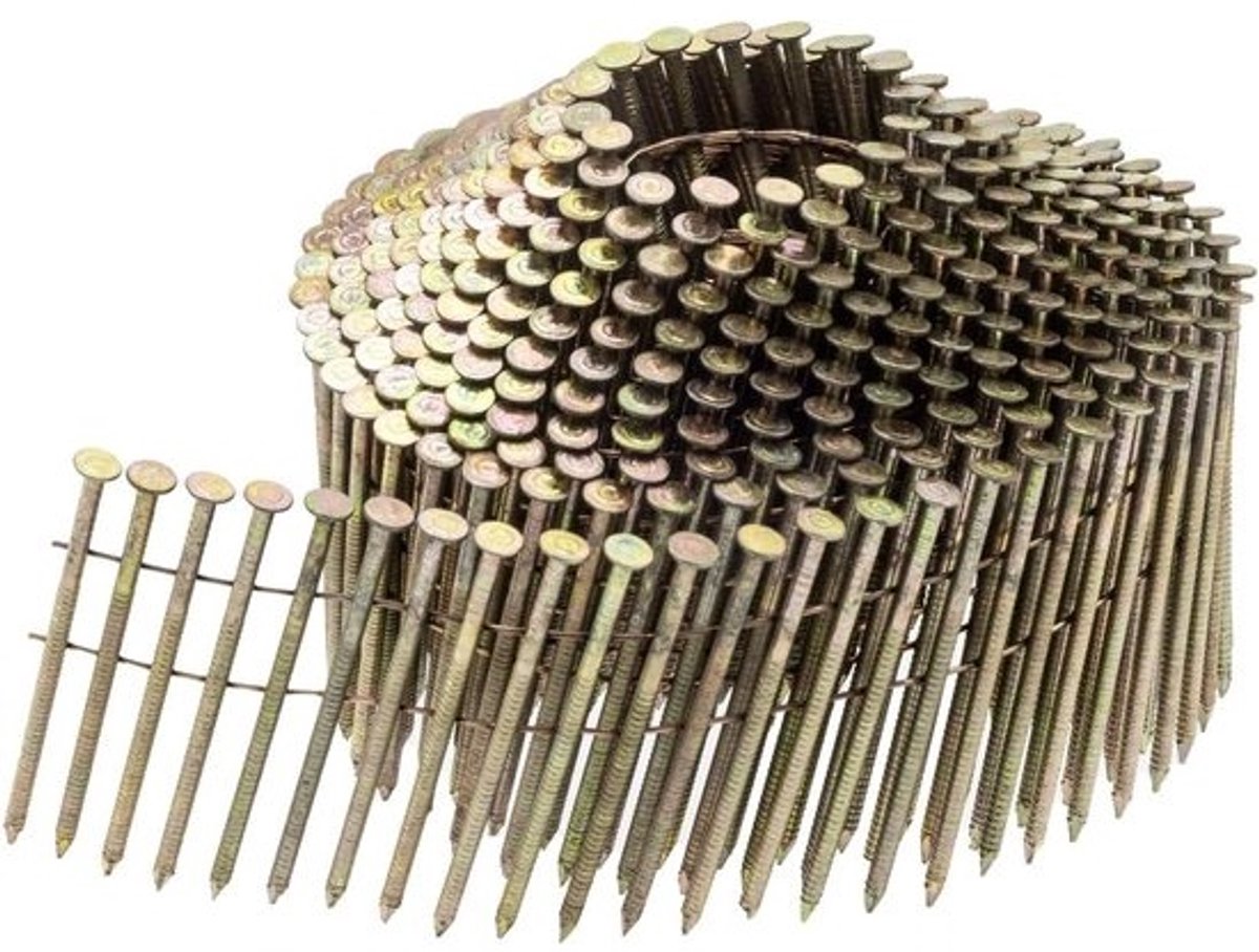 Spiraalnagels - Ringnagels - Voor bouwen en afwerken - 3500 stuks - Grootverpakking - 2.1x45mm - Gegalvaniseerd