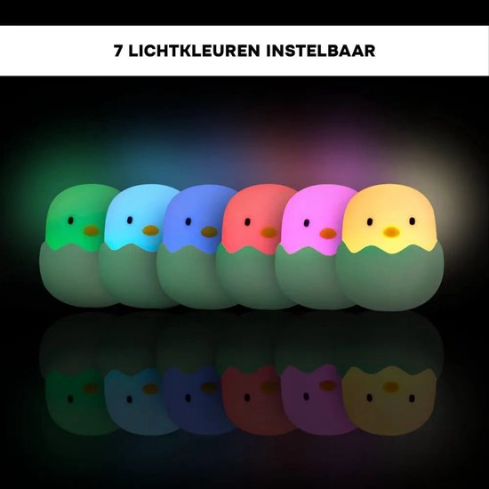 Nachtlampje Baby Eggy Blauw - Nachtlamp van Merkloos — afbeelding 2