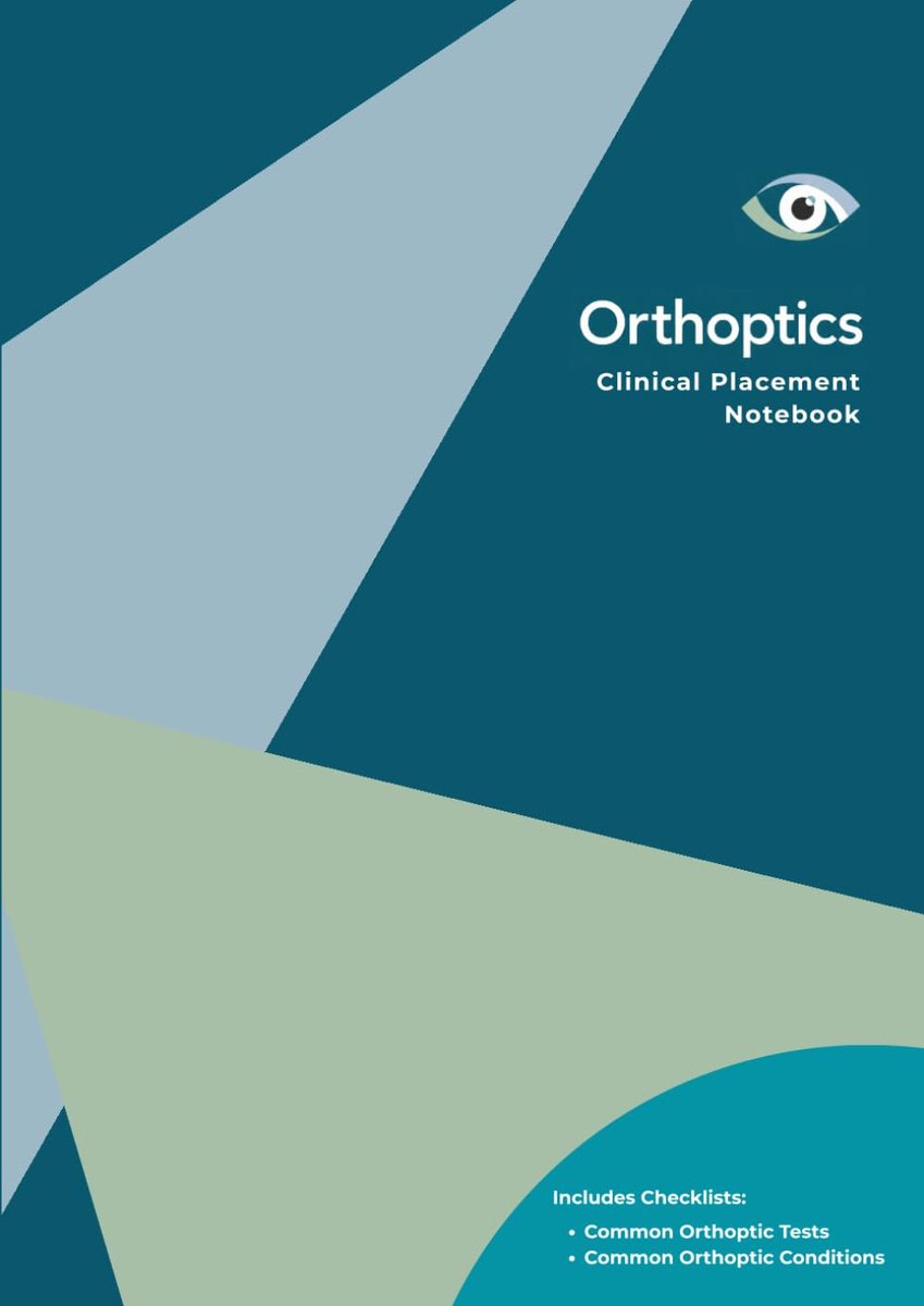 Orthoptics Clinical Placement Notebook: A4 lined notebook with numbered pages. Includes checklists to keep track of - ShopVlot