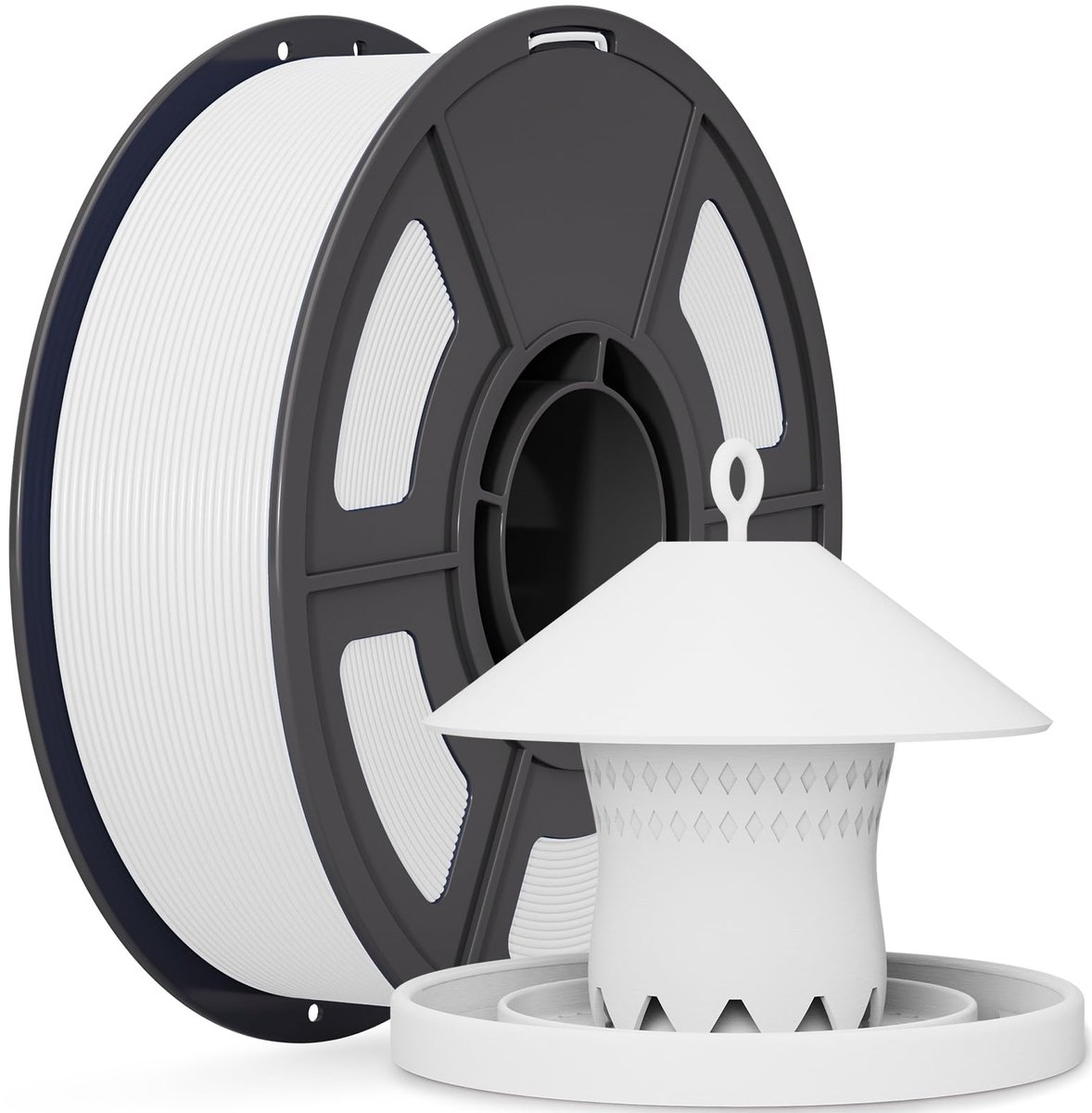 IEMAI ASA Filament 1.75mm 1KG, Wit ASA Filamenten voor 3D-Printen, UV-resistant, Witterungsbeständig, Hitzebeständig - ShopVlot