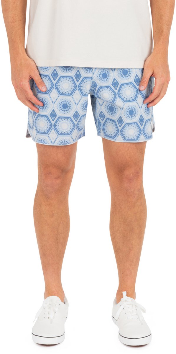 Hurley PHTM Naturals Scallop Volley 17 Zwemshort Phantom Rose Blauw