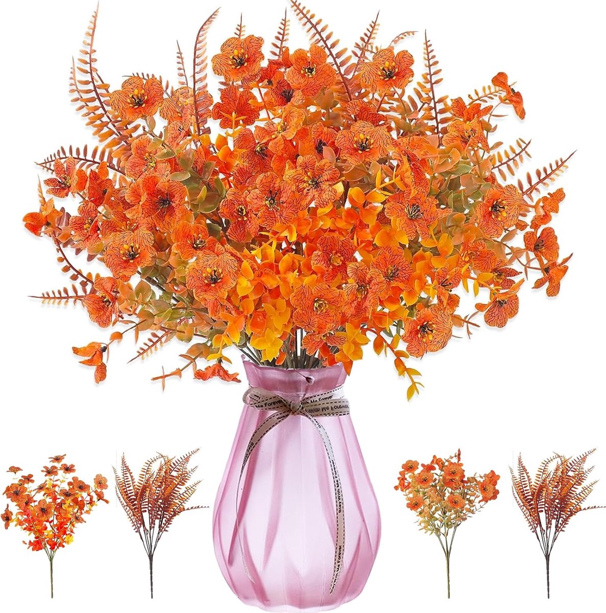 Artificial Bouquet, Autumn Decoration, Artificial Flowers, Eucalyptus, Autumn Decoration, Artificial Flowers and - ShopVlot