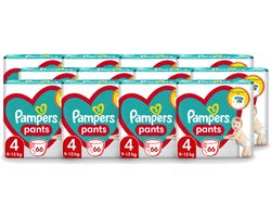 12 x Pampers – Luierbroekjes – Pants Maat 4 – 66 Luiers - Voordeelverpakking - 12 stuks