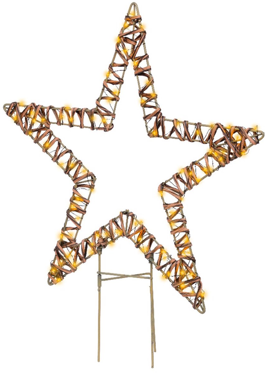 Decoratie Metalen LED Ster 1x48x54 cm