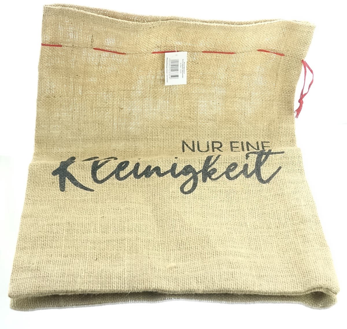 Riffelmacher Jutezak Naturel met opdruk kleinigheid 25x35cm